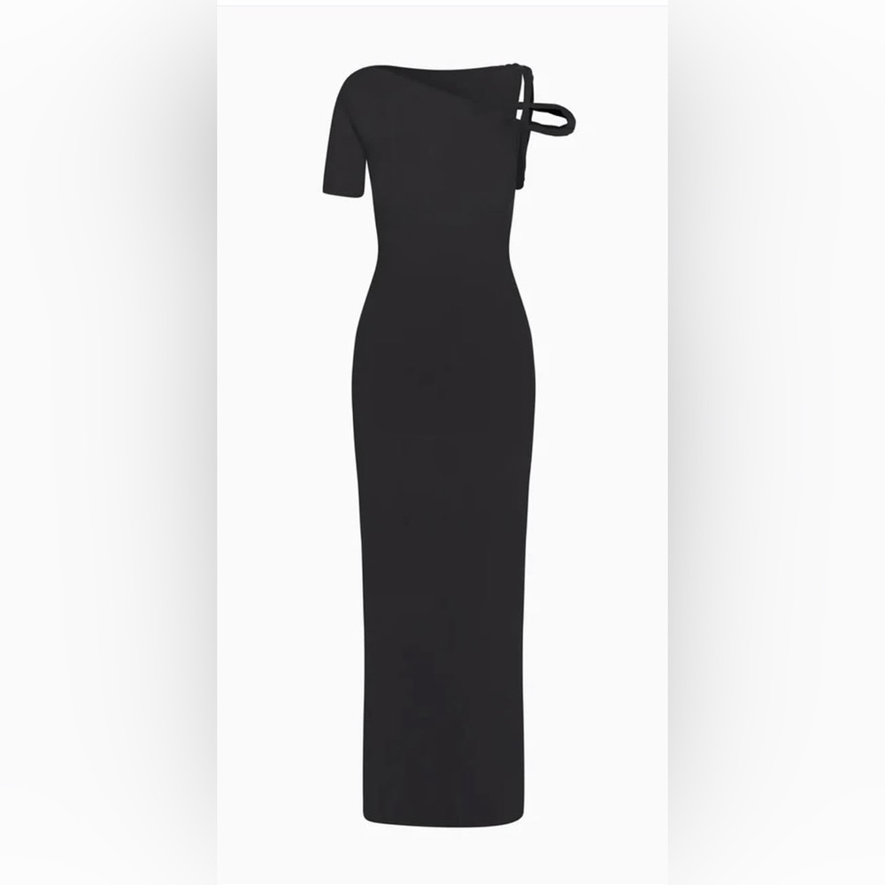KHY by Kylie Jenner Mesh Stretch Twist Maxi Dress